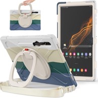 NIKCORP Zaštitna maska za Samsung Galaxy Tab S8/S7 11" s rotirajućim stalkom i naramenicom otporna na udarce, višebojna